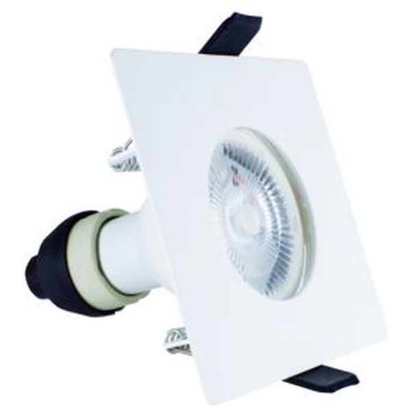 Integral LED ILDLFR70D007 Evofire White IP65 70mm Square Fire Rated Downlight with GU10 Holder