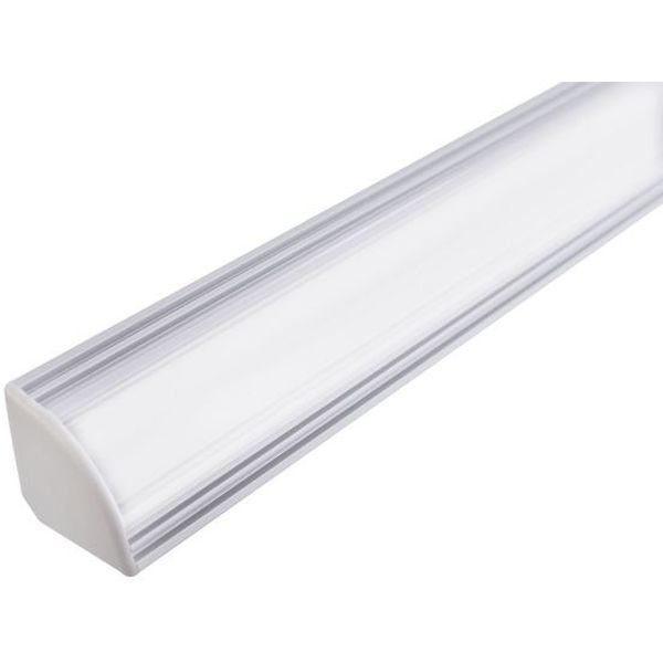 Integral LED ILPFC046 1m Corner Surface Mounted Aluminium Frosted Profile for 12mm Strips