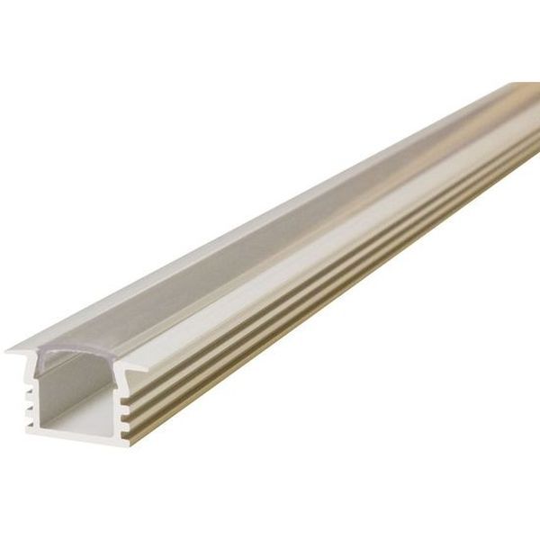 Integral LED ILPFR023 2m Recessed Profile with Clear Cover for 8/10mm IP33/IP65 LED Strips