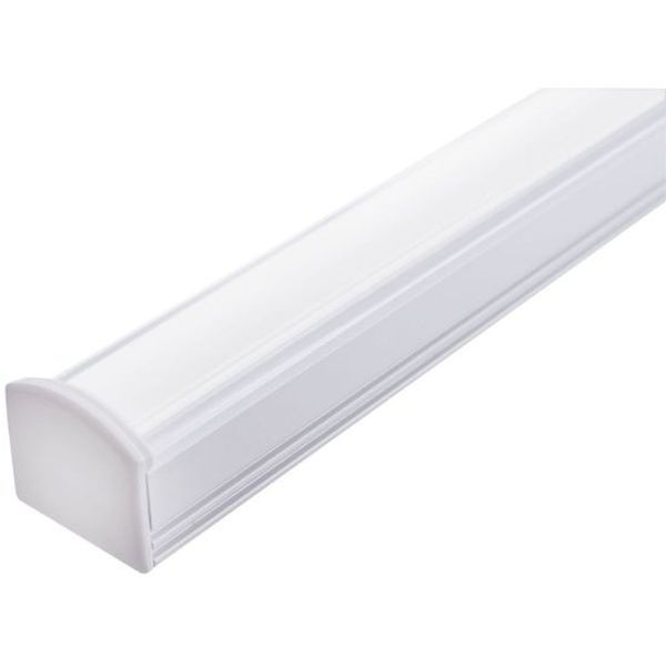 Integral LED ILPFS043 2m Surface Mounted Aluminium Frosted Profile for 12mm LED Strips