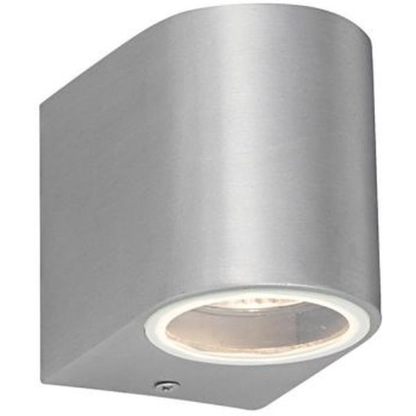 Saxby 43655 Doron Aluminium IP44 35W GU10 Dimmable Wall Light